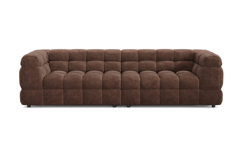 Elise 4-sits Bubblig Soffa - Brun - Möbler - Vardagsrum - Soffor - 4-sits soffor