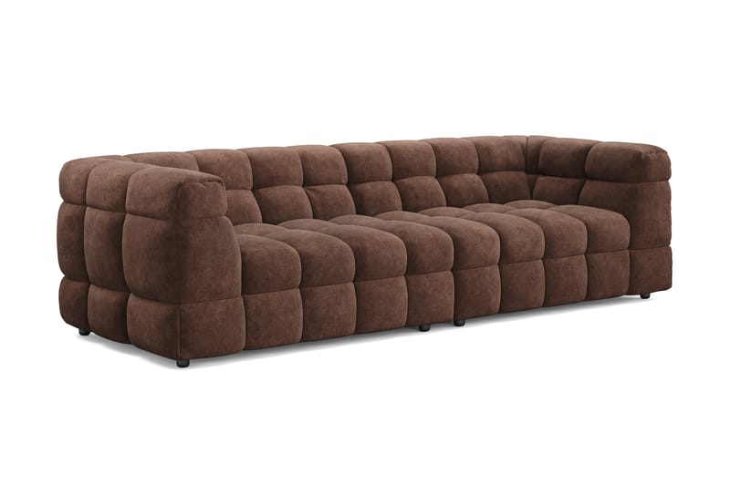 Elise 4-sits Bubblig Soffa - Brun - Möbler - Vardagsrum - Soffor - 4-sits soffor