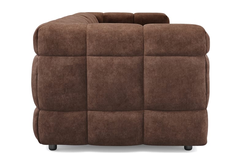 Elise 4-sits Bubblig Soffa - Brun - Möbler - Vardagsrum - Soffor - 4-sits soffor