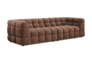 Elise 4-sits Bubblig Soffa - Brun - Möbler - Vardagsrum - Soffor - 4-sits soffor