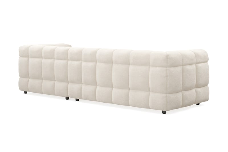 Elise 4-sits Bubblig Soffa med Divan Höger - Beige Teddy - Möbler - Vardagsrum - Soffor - Divansoffa & schäslong