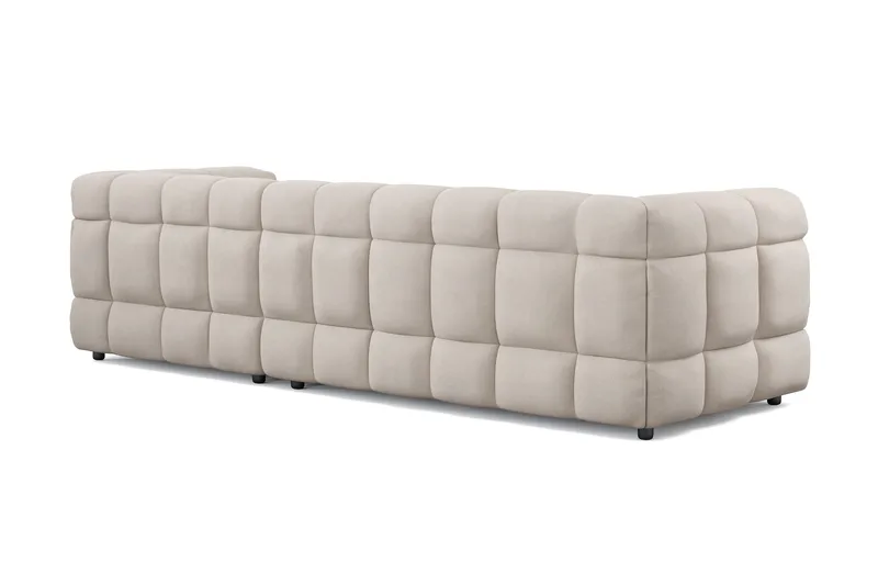 Elise 4-sits Bubblig Soffa med Divan Höger - Beige - Möbler - Vardagsrum - Soffor - Divansoffa & schäslong
