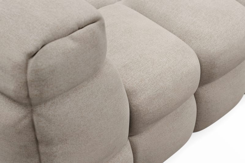 Elise 4-sits Bubblig Soffa med Divan Höger - Beige - Möbler - Vardagsrum - Soffor - Divansoffa & schäslong