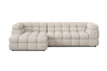 Elise 4-sits Bubblig Soffa med Divan Vänster