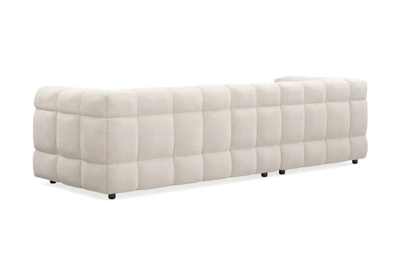 Elise 4-sits Bubblig Soffa med Divan Vänster - Beige - Möbler - Vardagsrum - Soffor - Divansoffa & schäslong