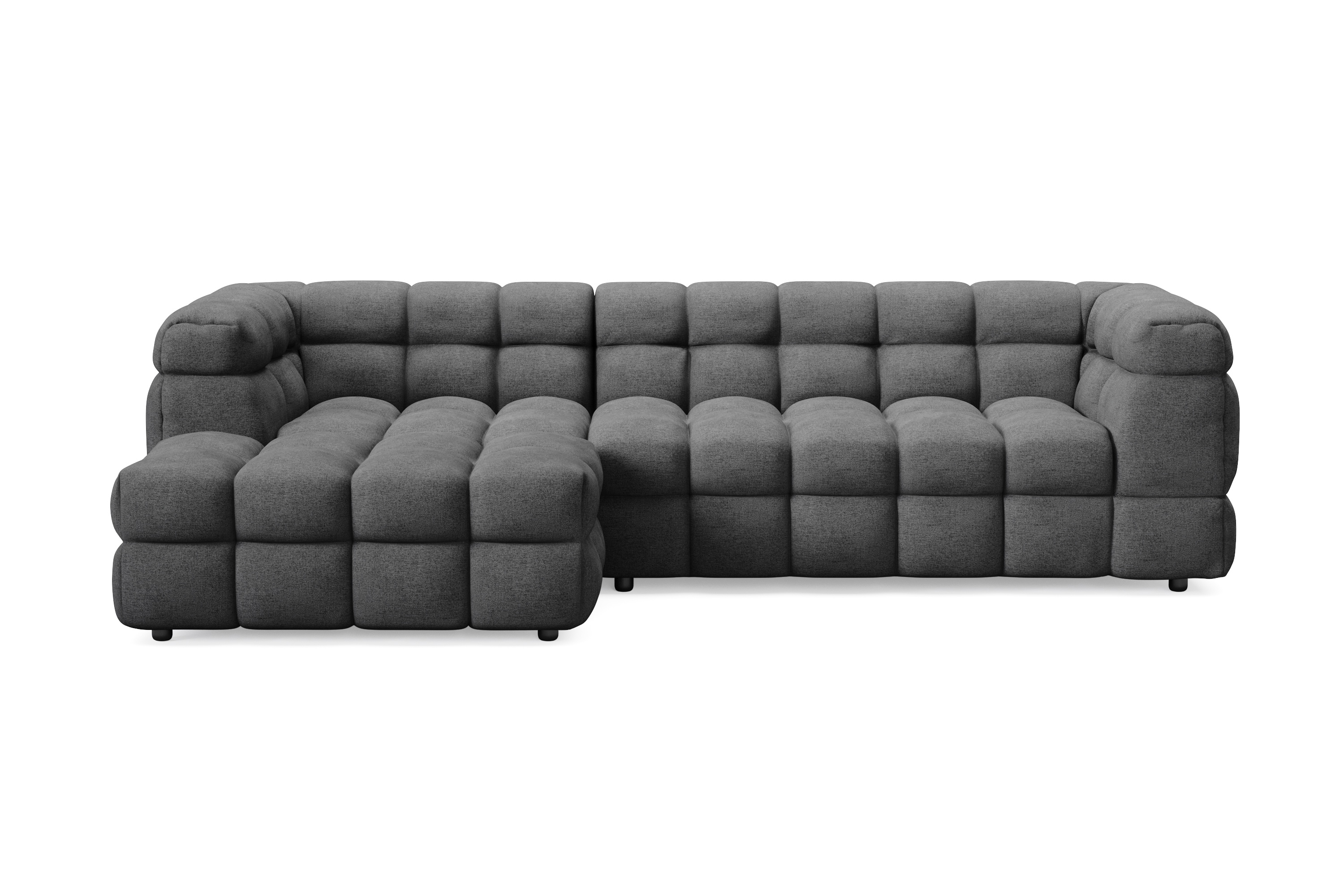 elise 4-sits bubblig soffa med divan vänster -