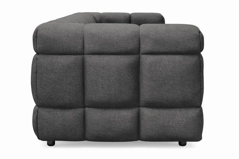 Elise 4-sits Bubblig Soffa - Mörkgrå - Möbler - Vardagsrum - Soffor - 4-sits soffor