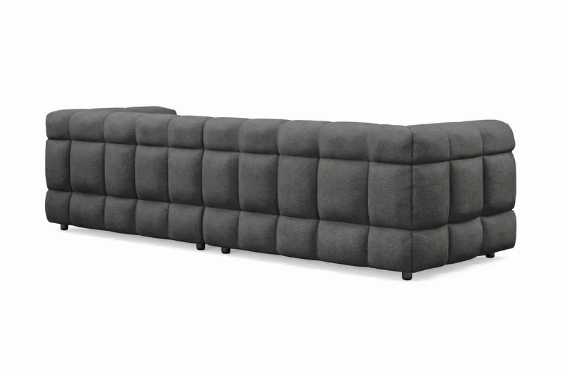 Elise 4-sits Bubblig Soffa - Mörkgrå - Möbler - Vardagsrum - Soffor - 4-sits soffor