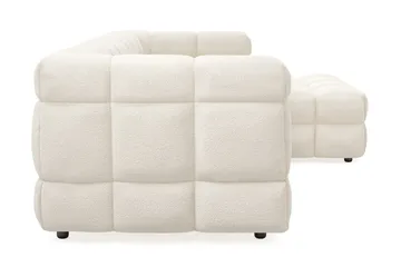 Elise 4-sits Högervänd L-formad Bubblig Divansoffa 274 cm i Bouclé - Gräddvit - Möbler - Vardagsrum - Soffor - Divansoffa & schäslong