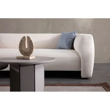 Elvaris 4-sits Soffa med Divan - Vit - Möbler - Vardagsrum - Soffor - Divansoffa & schäslong