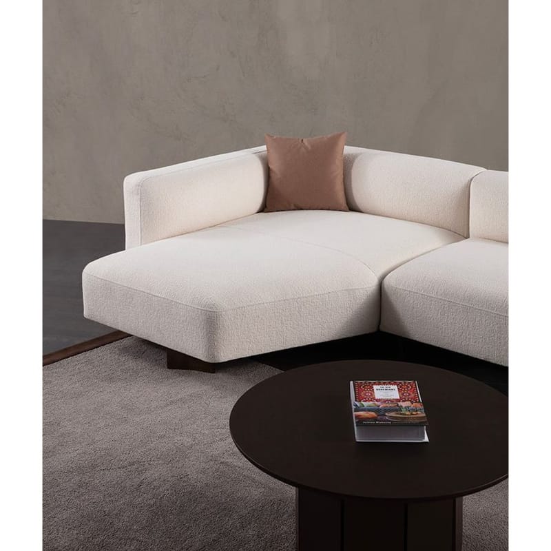 Elvaris 4-sits Soffa med Divan - Vit - Möbler - Vardagsrum - Soffor - Divansoffa & schäslong