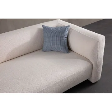 Elvaris 4-sits Soffa med Divan - Vit - Möbler - Vardagsrum - Soffor - Divansoffa & schäslong