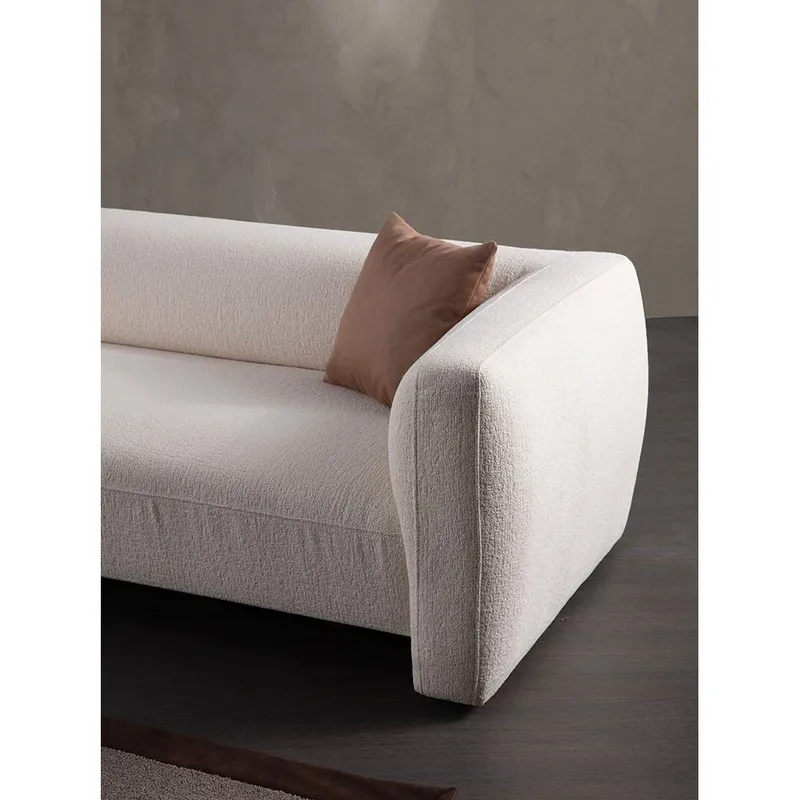 Elvaris 4-sits Soffa med Divan - Vit - Möbler - Vardagsrum - Soffor - Divansoffa & schäslong