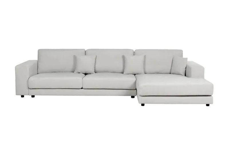 Ersi Hörnsoffa 4-sits, Grå/Svart