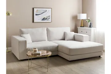 Ersi Soffa med Divan 3-sits - Vit/Svart - Möbler - Vardagsrum - Soffor - Divansoffa & schäslong