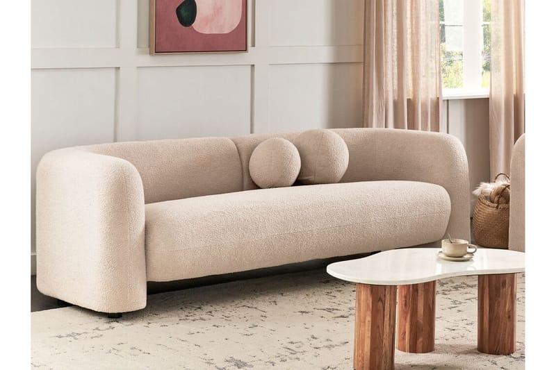 Fabion Soffa 3-sits - Beige - Möbler - Vardagsrum - Soffor - 3-sits soffor