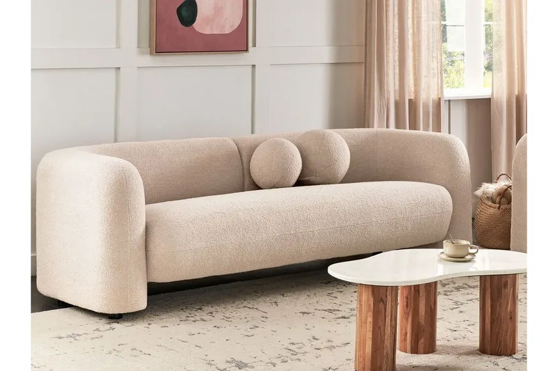Fabion Soffa 3-sits - Beige - Möbler - Vardagsrum - Soffor - 3-sits soffor