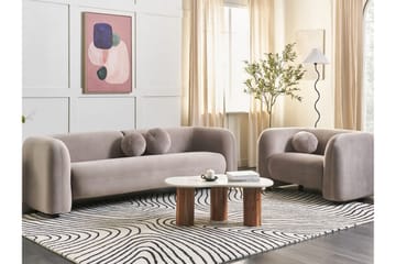 Fabion Soffa 3-sits - Taupe - Möbler - Vardagsrum - Soffor - Sammetssoffor