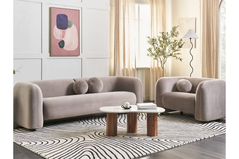 Fabion Soffa 3-sits - Taupe - Möbler - Vardagsrum - Soffor - 3-sits soffor