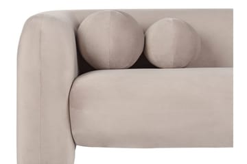 Fabion Soffa 3-sits - Taupe - Möbler - Vardagsrum - Soffor - Sammetssoffor