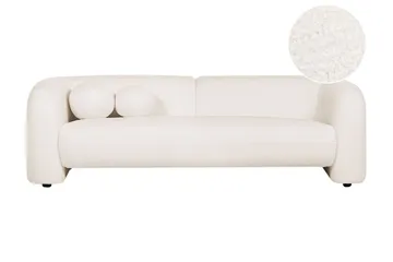Fabion Soffa 3-sits - Vit - Möbler - Vardagsrum - Soffor - 3-sits soffor