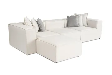 Fahmida Soffa med Divan 3-sits - Ecru - Möbler - Vardagsrum - Soffor - Divansoffa & schäslong