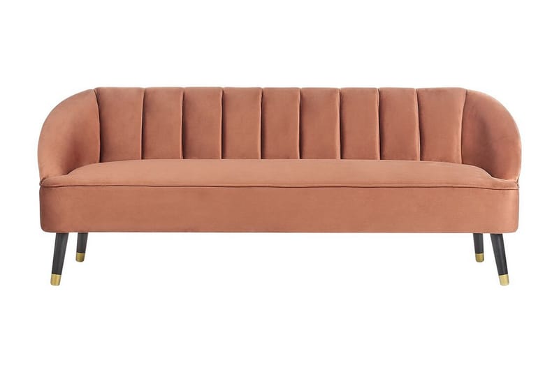 Farrin Soffa 3-sits - Brun/Svart/Guld - Möbler - Vardagsrum - Soffor - Sammetssoffor