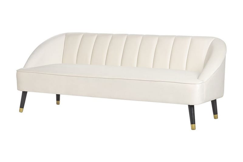 Farrin Soffa 3-sits - Vit/Svart/Guld - Möbler - Vardagsrum - Soffor - Sammetssoffor