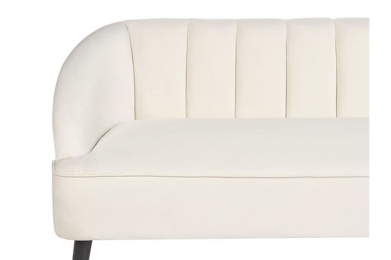 Farrin Soffa 3-sits - Vit/Svart/Guld - Möbler - Vardagsrum - Soffor - Sammetssoffor