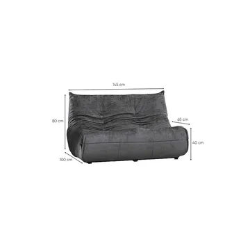 Feylorin 2-sits Soffa - Grafitgrå - Möbler - Vardagsrum - Soffor - 2-sits soffor