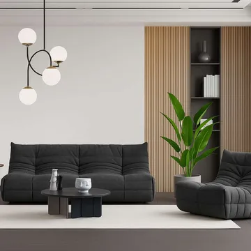 Feylorin 3-sits Soffa - Mörkgrå - Möbler - Vardagsrum - Soffor - 3-sits soffor