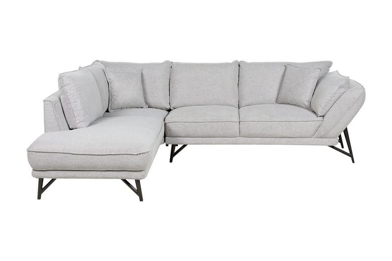 Fianna Hörnsoffa 3-sits, Grå/Svart