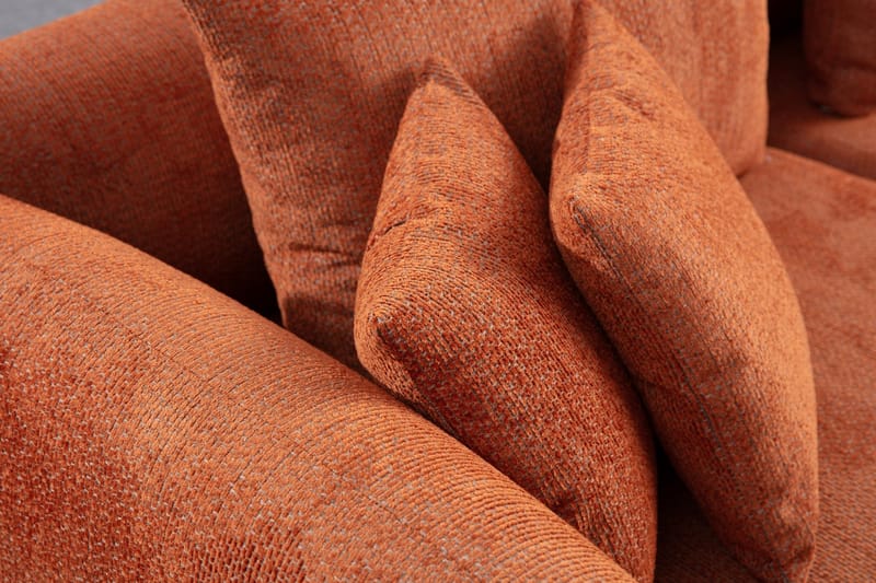 Floransa 4-sits Soffa med Divan - Orange - Möbler - Vardagsrum - Soffor - Divansoffa & schäslong