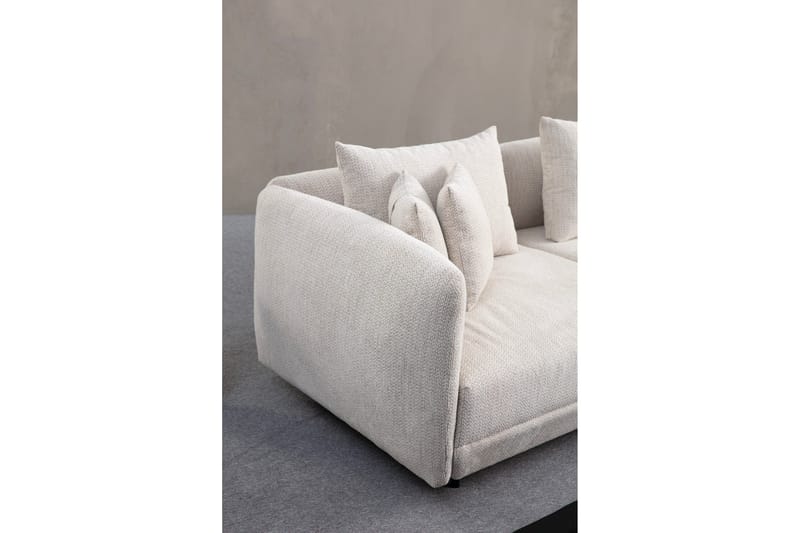 Floransa 4-sits Soffa med Divan - Vit - Möbler - Vardagsrum - Soffor - Divansoffa & schäslong