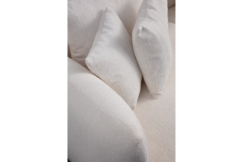 Floransa 4-sits Soffa med Divan - Vit - Möbler - Vardagsrum - Soffor - Divansoffa & schäslong