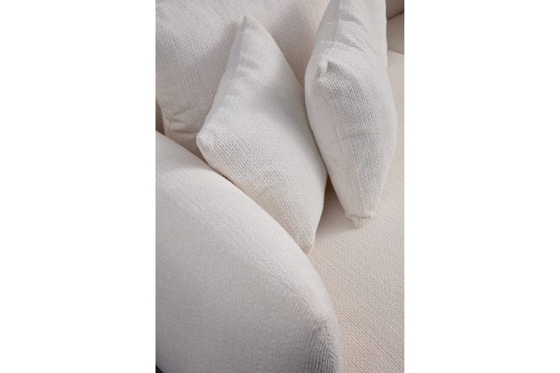 Floransa 4-sits Soffa med Divan - Vit - Möbler - Vardagsrum - Soffor - Divansoffa & schäslong