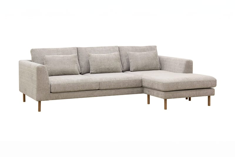 Florenz 3-sits Högervänd L-formad Divansoffa i Chenille - Grå / Beige - Möbler - Vardagsrum - Soffor - Divansoffa & schäslong