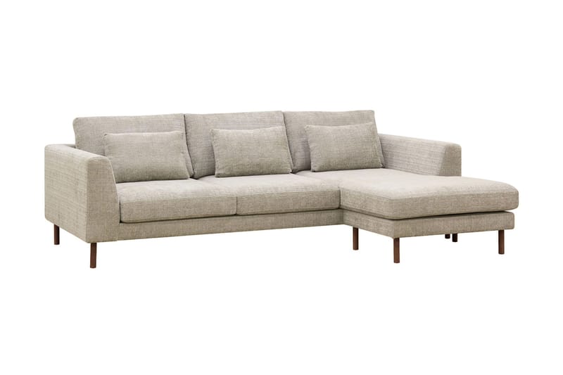 Florenz 3-sits Högervänd L-formad Divansoffa i Chenille - Grå / Beige - Möbler - Vardagsrum - Soffor - Divansoffa & schäslong