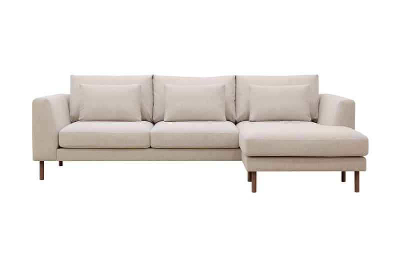 Florenz 3-sits Högervänd L-formad Divansoffa i Tyg - Beige - Möbler - Vardagsrum - Soffor - Divansoffa & schäslong
