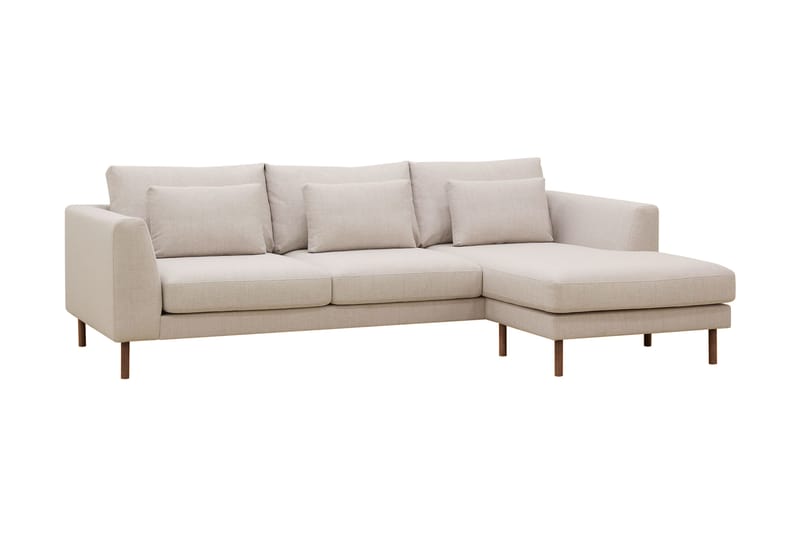 Florenz 3-sits Högervänd L-formad Divansoffa i Tyg - Beige - Möbler - Vardagsrum - Soffor - Divansoffa & schäslong
