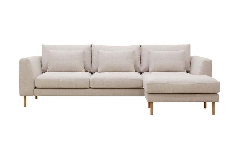 Florenz 3-sits Högervänd L-formad Divansoffa i Tyg - Beige - Möbler - Vardagsrum - Soffor - Divansoffa & schäslong