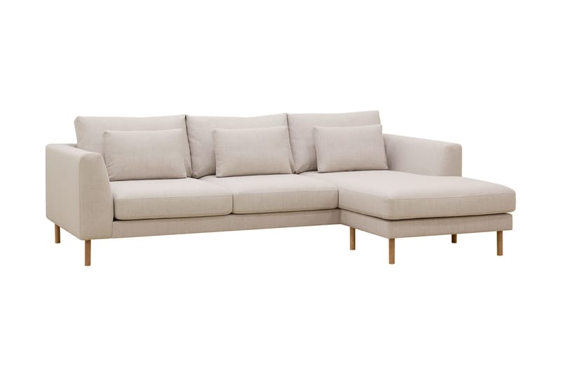 Florenz 3-sits Högervänd L-formad Divansoffa i Tyg - Beige - Möbler - Vardagsrum - Soffor - Divansoffa & schäslong