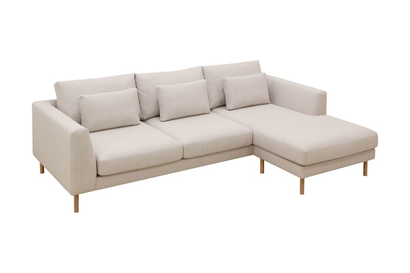 Florenz 3-sits Högervänd L-formad Divansoffa i Tyg - Beige - Möbler - Vardagsrum - Soffor - Divansoffa & schäslong