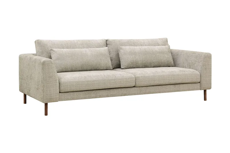 Florenz 3-sits Soffa i Chenille - Grå / Beige - Möbler - Vardagsrum - Soffor - 3-sits soffor