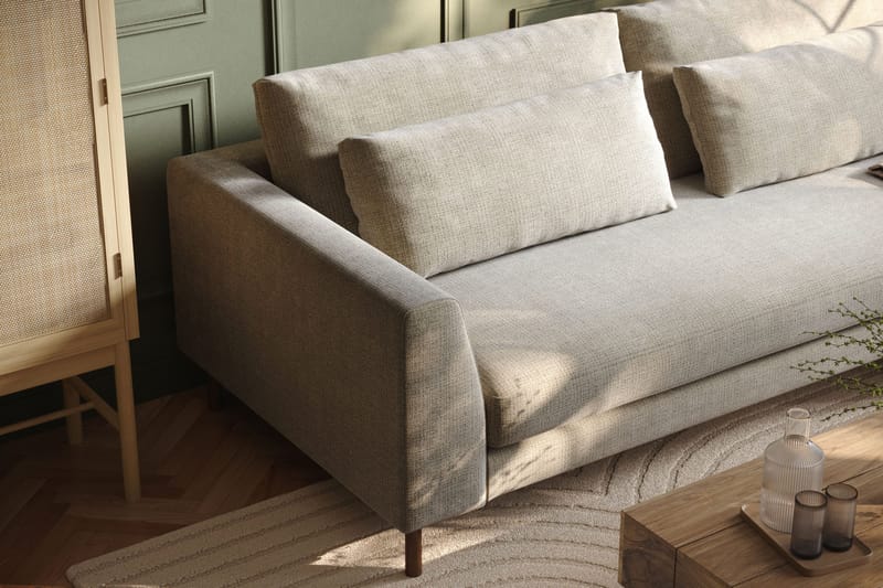 Florenz 3-sits Soffa i Chenille - Grå / Beige - Möbler - Vardagsrum - Soffor - 3-sits soffor