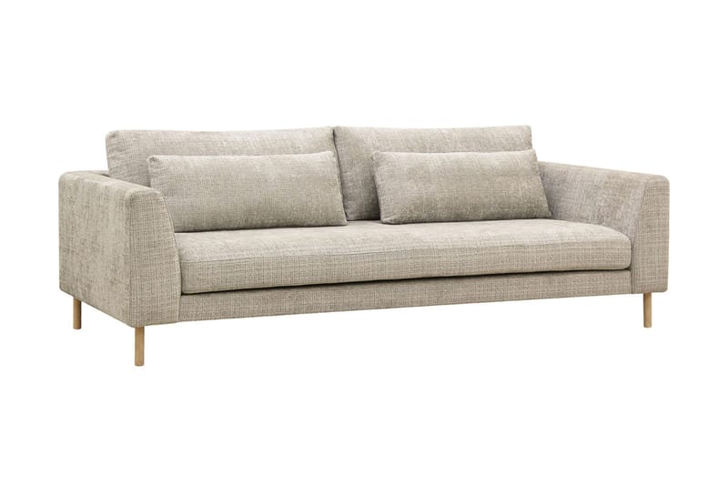 Florenz 3-sits Soffa i Chenille - Grå/Beige - Möbler - Vardagsrum - Soffor - 3-sits soffor