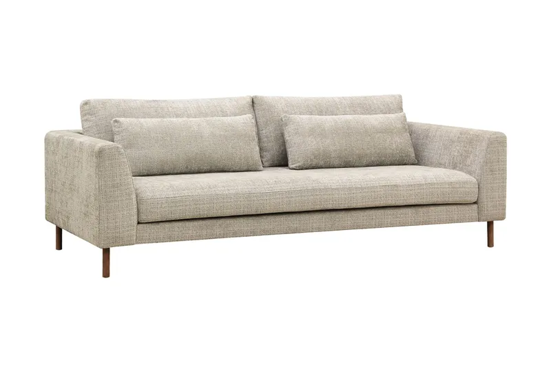 Florenz 3-sits Soffa i Chenille - Grå/Beige - Möbler - Vardagsrum - Soffor - 3-sits soffor