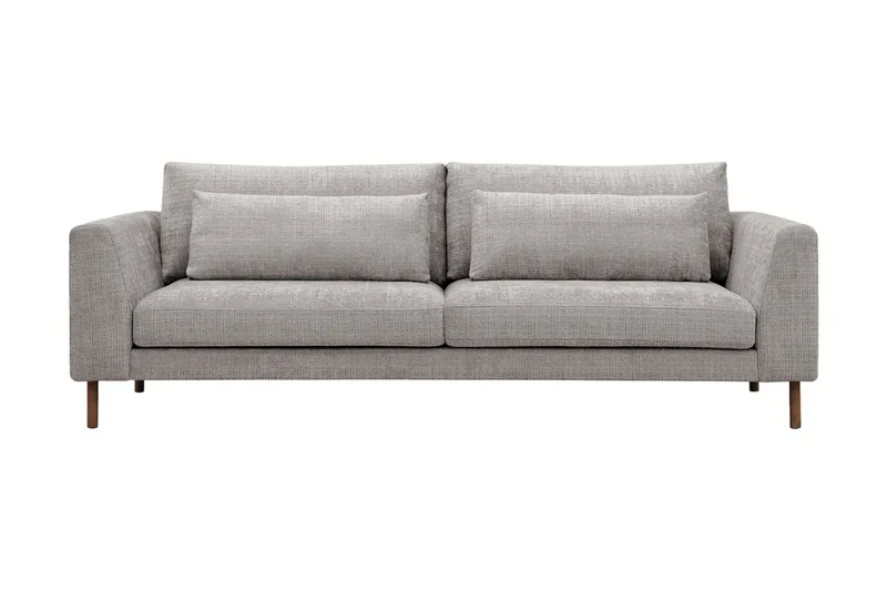 Florenz 3-sits Soffa i Chenille, Ljusgrå