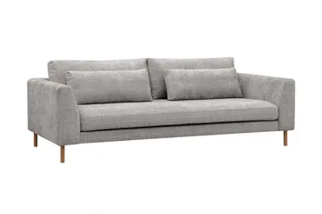 Florenz 3-sits Soffa i Chenille - Ljusgrå - Möbler - Vardagsrum - Soffor - 3-sits soffor