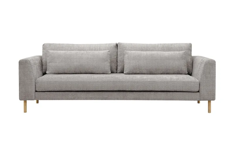 Florenz 3-sits Soffa i Chenille, Ljusgrå